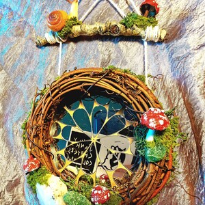 Waldfantasie Wandbehang Spiegel