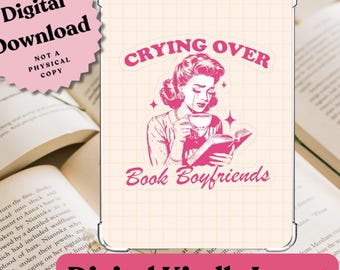 Book Boyfriends Kindle Insert: Clear Case Printable Accessory (Digital Download)
