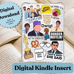 The Office Kindle Insert: Clear Case Printable Accessory (Digital Download)