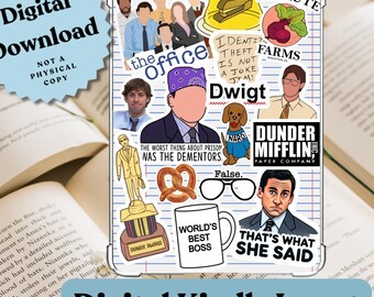 The Office Kindle Insert: Clear Case Printable Accessory (Digital Download)