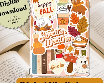 Sweater Weather Kindle Insert: Clear Case Printable Accessory (Digital Download)