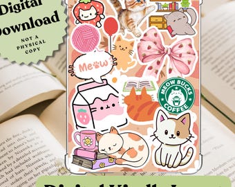 Sweet Kittens Kindle Insert: Clear Case Printable Accessory (Digital Download)