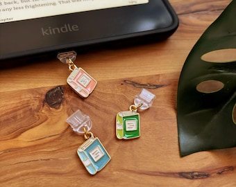 Little Book Kindle Dust Plug: Bookish USB-C Charm