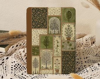 Retro Collage Painting Kindle/Kobo Clara Case with Hand Strap, Kindle Paperwhite 10/11/12th 6'' 6.8'' 7'' Case, Kindle Colorsoft Cover