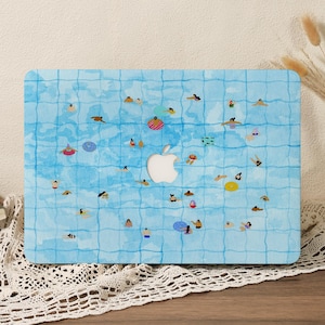 Swimming In Pool  Macbook Case Laptop Cover for 2025 Air 15/13/11 Inch, A2991 A3241 A2337,Pro 13/14/15/16,Laptop Sleeves M4 M3 M2