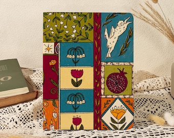 Fantasy Collage Art iPad Case with Pencil Holder for iPad Air 11'/13', iPad Pro 2025 11'/13', iPad 11/10/9th, iPad Mini 6/7, iPad Pro 12.9"