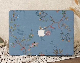 Retro Elegance Floral Art MacBook Case, Hard Laptop Cover for MacBook Air 13 A3240 Air 15 A3241, MacBook Pro 13/14/15/16, M1 M2 M3 M4
