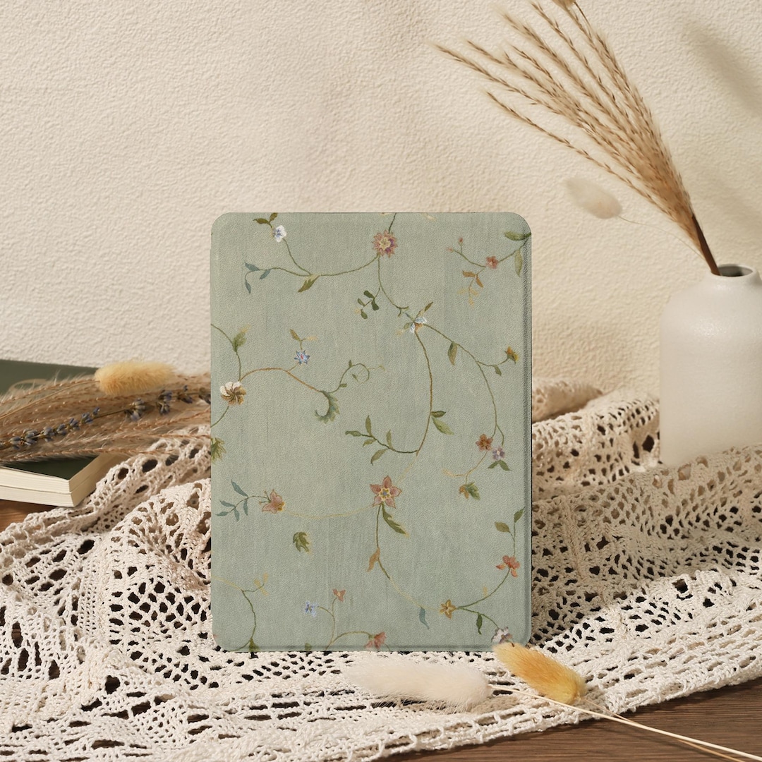 Subtle Flowering Vines Kindle/kobo Clara Case With Hand Strap, Kindle ...