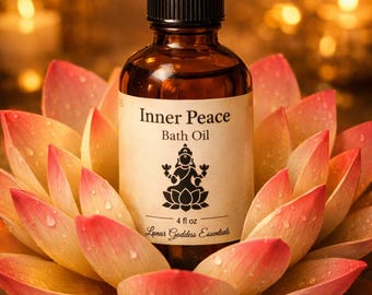 Lakshmi Inner Peace Bath Oil • Jasmine Lotus Feminine Energy Ritual Oil