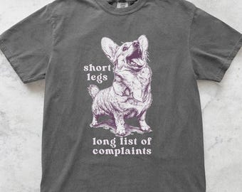Corgis Beschwerden Vintage Style Tshirt, Erwachsene Humor Tee Hund Corgis T-Shirt Geschenk für Corgis Liebhaber sarkastisches Shirt Tier Tshirt 90er Jahre Shirt
