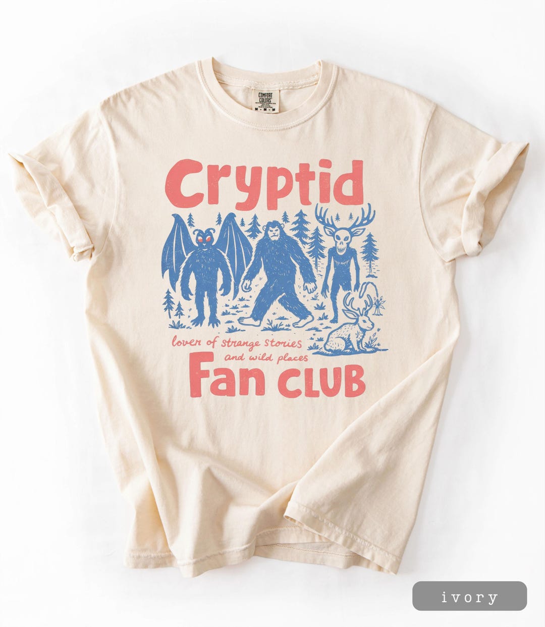 Cryptid Fan Club T-shirt Cryptid Tshirt Cryptid Shirt Vintage Retro ...
