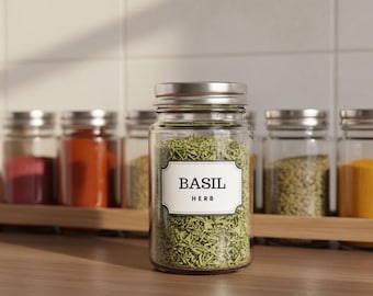 Printable Herb & Spice Jar Labels | Digital Download