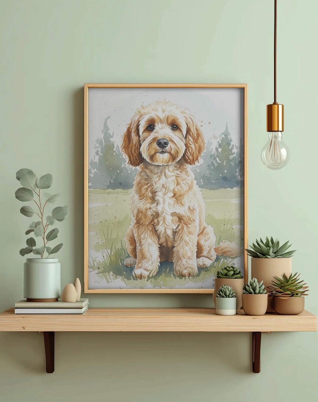 Digital Cavapoo Print - Pet Portrait - Etsy