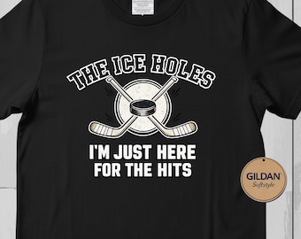 Grappig sport-T-shirt ijshockey | The Ice Holes Noord-Amerika T-shirt met humor voor fans