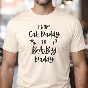 Maglietta "Papà Gatto a Papà Bambino" / Annuncio di Gravidanza per Nuovo Papà