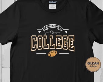 USA College American Football Unisex Retro Graphic T-Shirt | Vintage Sports Style University Student Tee