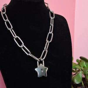 Locked in chain necklace - star