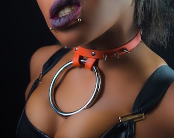 Jett vegan biothane or leather choker