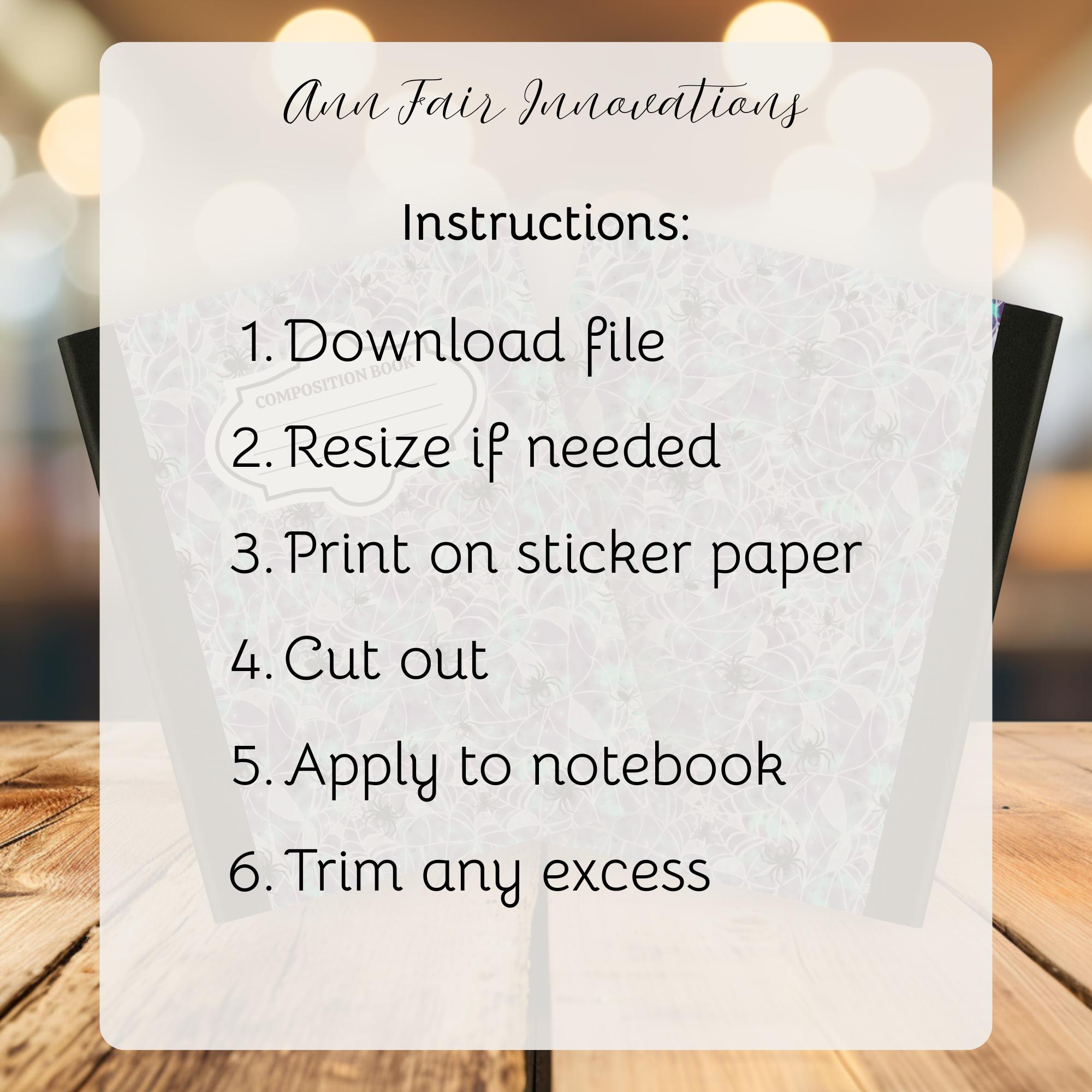 Witches Brew Notebook Cover Printable | DIY PNG (digital Download) - Etsy