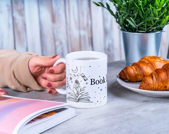 Bokälskaremugg | Estetisk kaffemugg för bokmalar | Magisk present till ivriga läsare