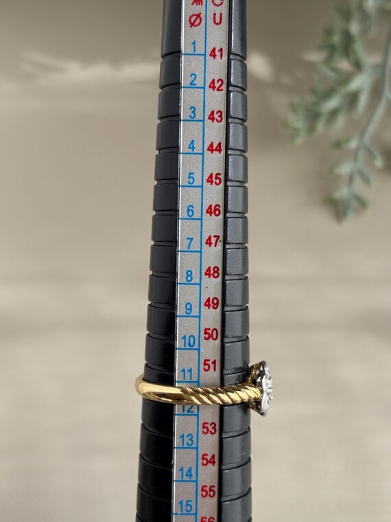 Two tunes Diamond Stackable Ring 18k Platinum - image 5