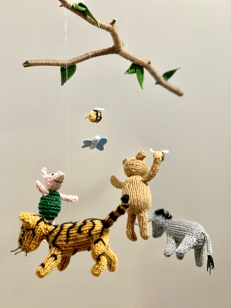 Classic Winnie the Pooh Nursery Mobile Bear Baby Mobile Etsy