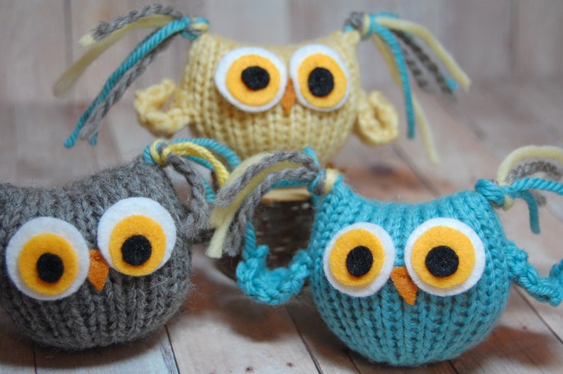 Knitting Pattern Owls Tufty Owl Amigurumi Waldorf Bird Toy ...
