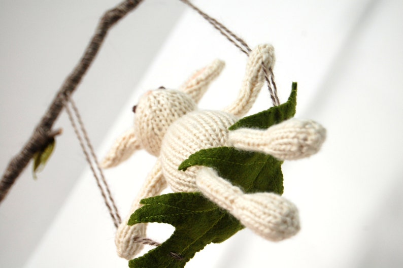 Baby Mobile Bunny Mobile White Baby Mobile Nursery Mobile Etsy