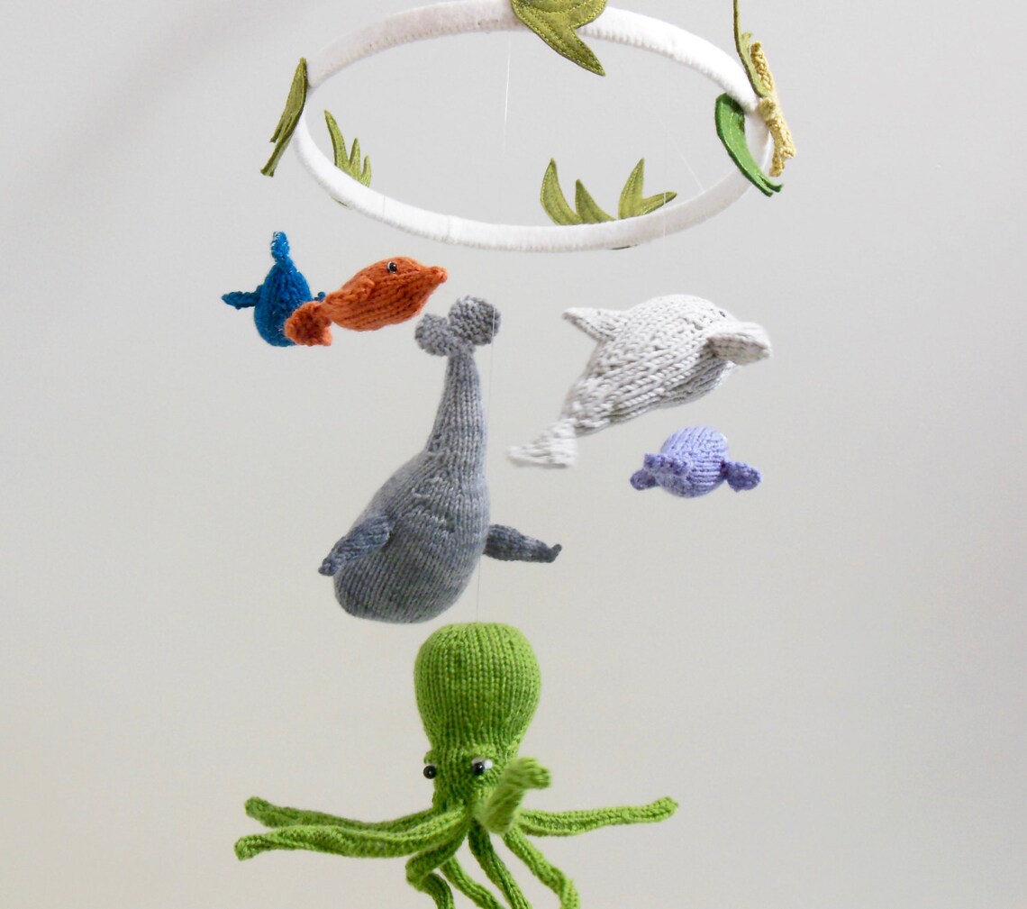 Octopus Mobile Octopus Baby Mobile Ocean Mobile Sea Etsy