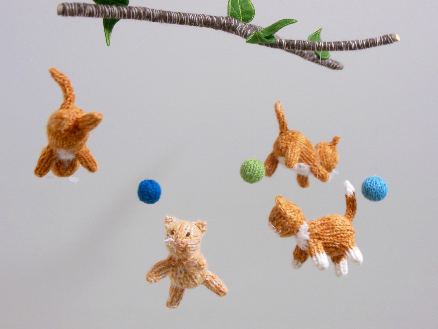 Cat Mobile Cat Baby Mobile Cat Nursery Kitty Nursery Etsy