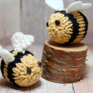 Bee Knitting Pattern and Picture Tutorial, Instant Download, Knit Bee Pattern DIY image 5