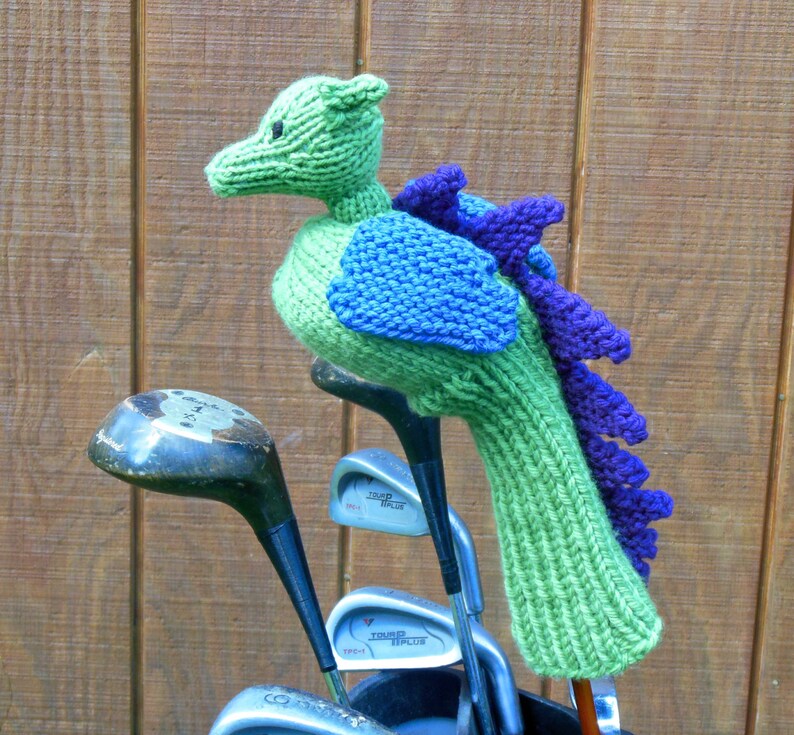 Dragon Golf Club Cover Knit Driver Cover golf decor golf Etsy