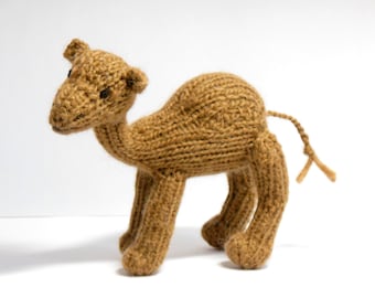 Camel Fiber Sculpture, Knit Camel, Desert Animal, Dromedary, Arabian Camel, Wool, Natural Fibers