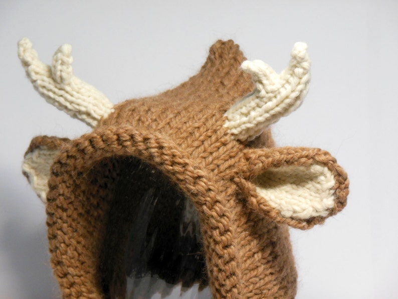 Deer Hat Baby Knit Deer Hat Antlers and Ears Toddler Etsy