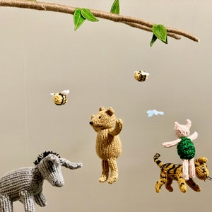 Classic Winnie the Pooh Nursery Mobile, Bear Baby Mobile, Classic Winnie the Pooh