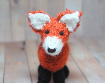 Knitting Pattern Fox Toy Digital Download PDF Waldorf Knit Fox Pattern DIY