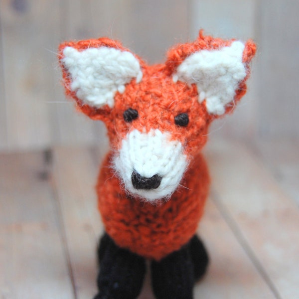 Knitting Pattern Fox Toy Digital Download PDF Waldorf Knit Fox Pattern DIY