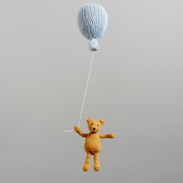 Bear Baby Mobile, Classic Winnie and Pooh Nursery, Gender Neutral Baby Room Art