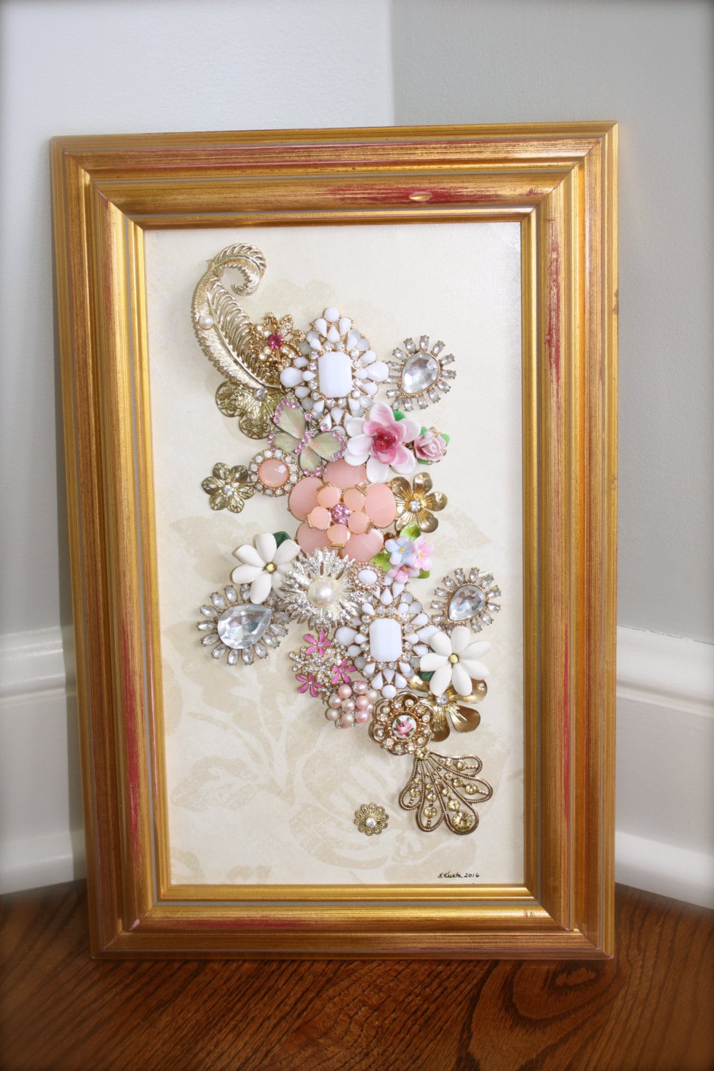 Deposit Custom Create A Jewelry Art Collage Framed Memory Etsy