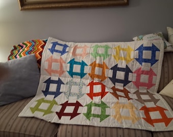 Hole in the barn door quilt. Made in a pet and smoke free home.
