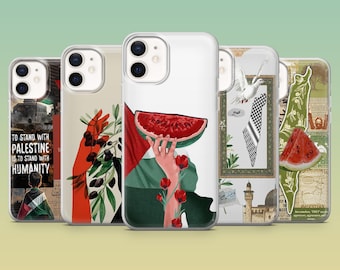Palestine Phone Case Free Gaza Stop The War Cover for iPhone 17Pro,16,15,14,13,12,Samsung S25,S24,S23Fe,S22,A56,Pixel 10,9Pro,8A