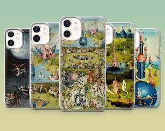 Hieronymus Bosch Phone Case Medieval Art Surreal Cover for iPhone 17Pro,16,15,14,13,12,Samsung S25,S24,S23Fe,S22,A56,Pixel 10,9Pro,8A