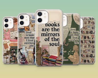 Booktok Phone Case Book Lover Bookish Cover for iPhone 17Pro,16,15,14,13,12,Samsung S25,S24,S23Fe,S22,A56,Pixel 10,9Pro,8A