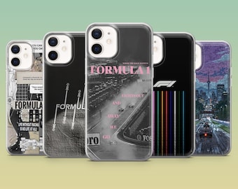 Formula Phone Case F1 Competition Car Racing Cover for iPhone 17Pro,16,15,14,13,12,Samsung S25,S24,S23Fe,S22,A56,Pixel 10,9Pro,8A