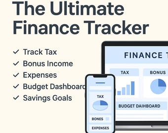 Digitale financiële tracker | Budgetplanner en onkostentracker