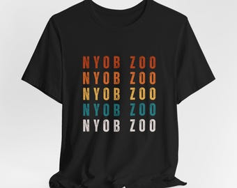 NYOB ZOO Retro T-shirt | Hmong word for "Hello" | Gift T-shirt, Hmong Culture Tee, Retro style, Fun Hmong T-shirt, Gift Tee, Everyday Tee