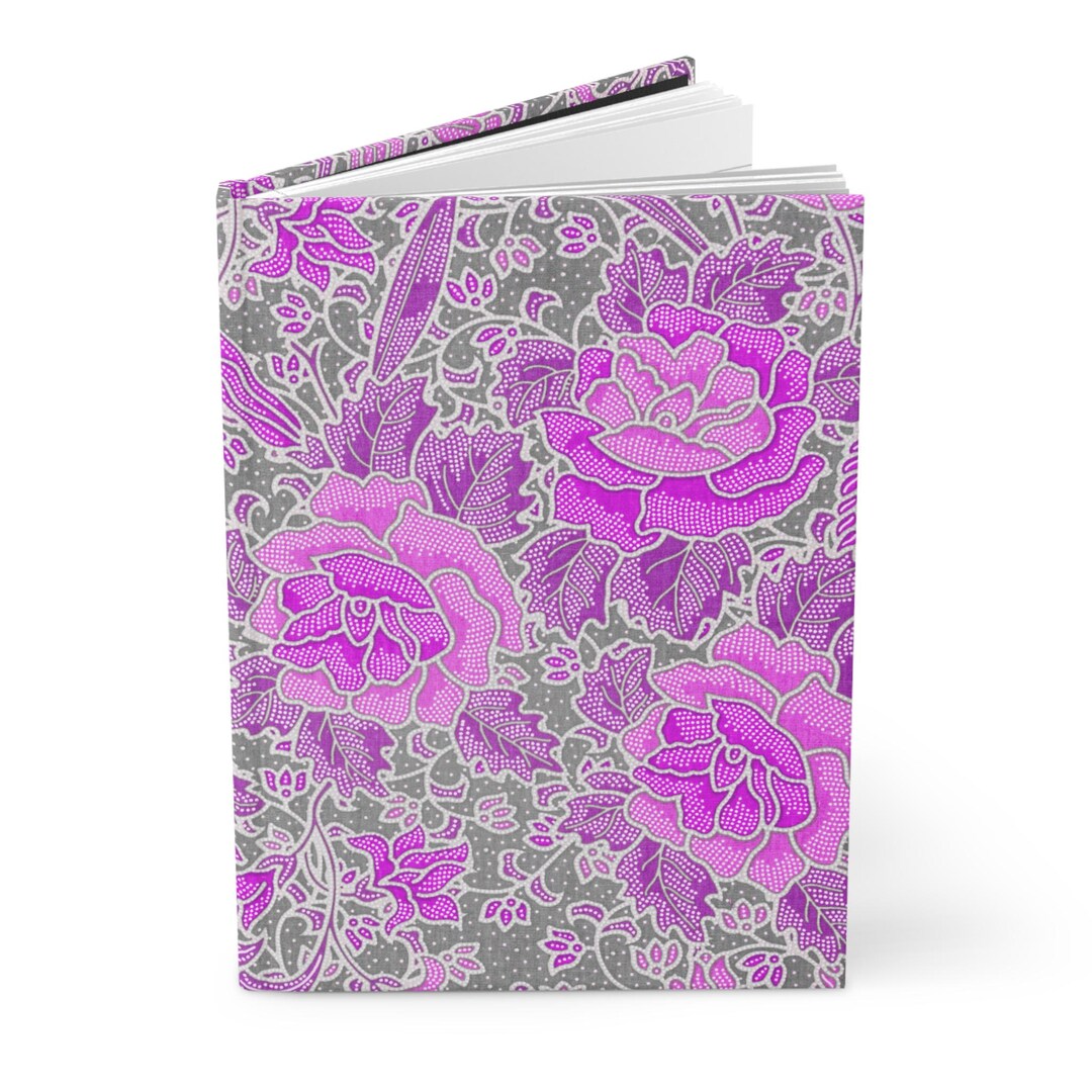 Hardcover Journal Traditional Asian Pattern Fabric | Beautiful Notebook ...