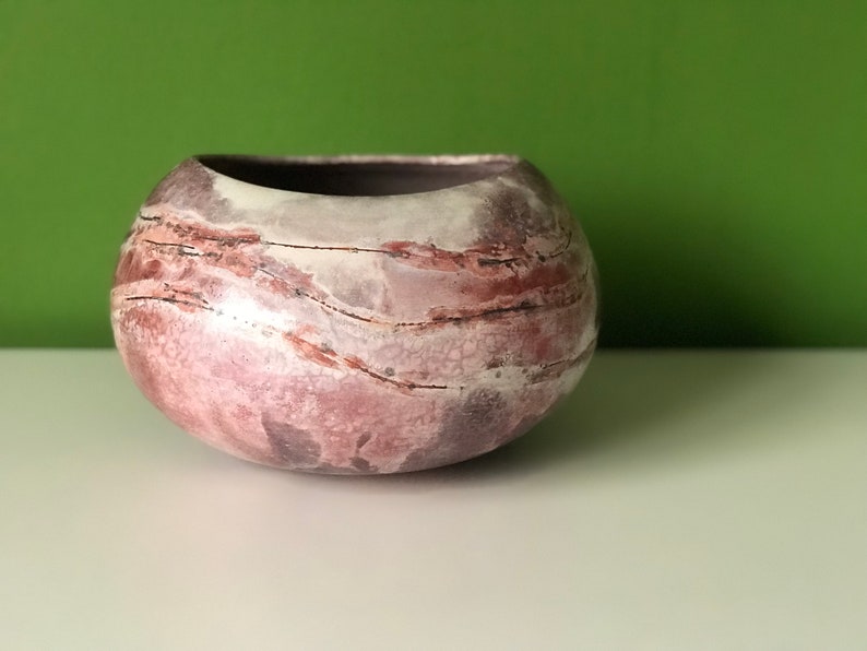 Sagger gebrannte Keramik Kunst Keramik Vase Innendekoration Bild 8