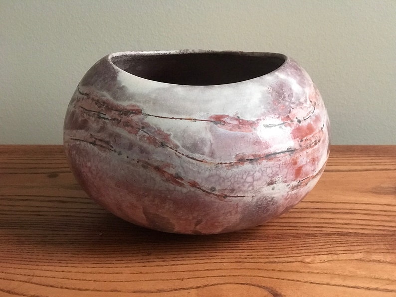 Sagger gebrannte Keramik Kunst Keramik Vase Innendekoration Bild 5