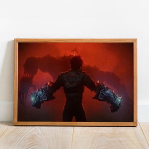 Arcane Retro Poster | LoL Wall Art | Wall Decor | Kraft Paper Print #2